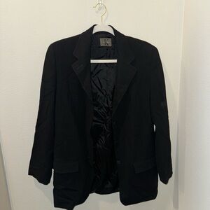 Calvin Klein Vintage Black Wool Blazer